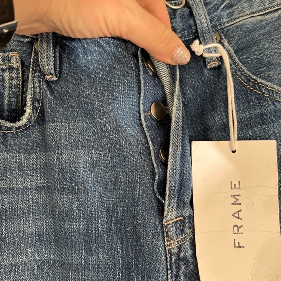 Frame Le Original High Rise Jeans in Kessler Rips - Picture 10 of 11